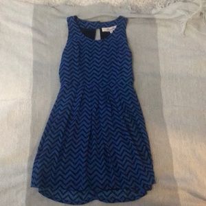 Blue mini dress